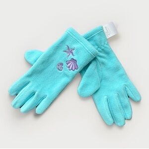 DISNEY STORE LITTLE MERMAID ARIEL WINTER GLOVES LITTLE GIRL XS 4T 4/5 NEW
